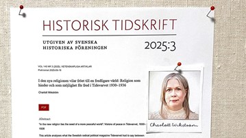 Vetenskaplig artikel på anslagstavla