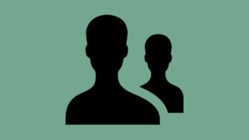 Två personer i siluett