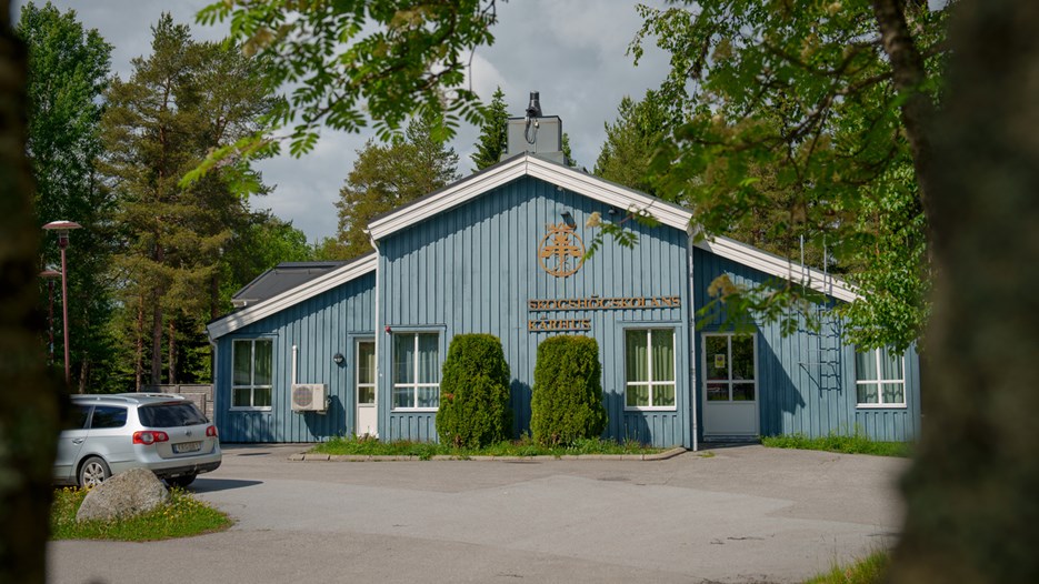 Kårhuset skogis nära Iksu och SLU