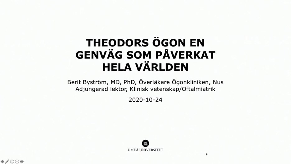 Film: Theodors ögon, en genväg som påverkat hela världen