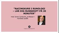 Film: Lär dig runskrift på 20 minuter