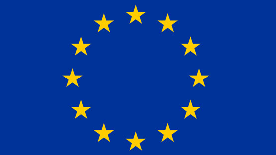 Bild på EU:s flagga