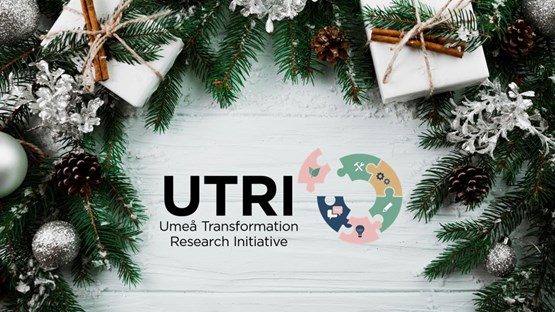 Julbakgrund med logga