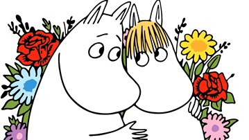 Mumintrollet och Snorkfröken.