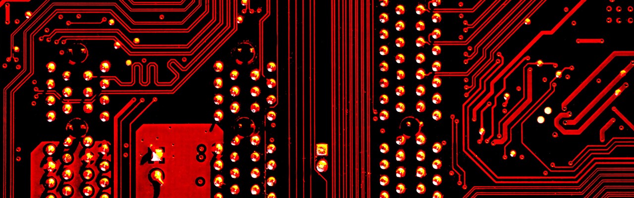 Abstrakt illustration från dators inre.