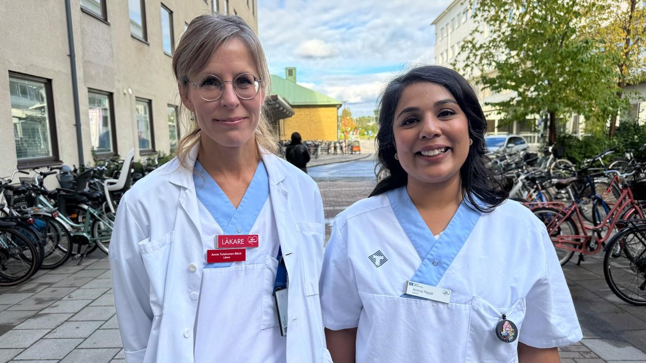 Forskare och ST-läkare Anne Tuiskunen Bäck och doktorand Amina Hayat