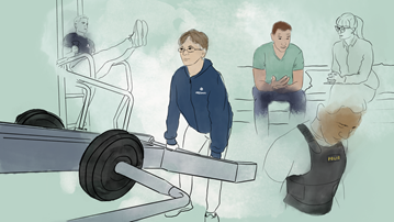 Illustrerar forskningsprofil Stress och hälsa i polisiärt arbete