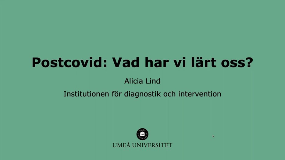 Film: Postcovid - vad har vi lärt oss?