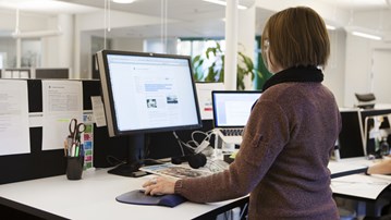 Bild på datorarbete