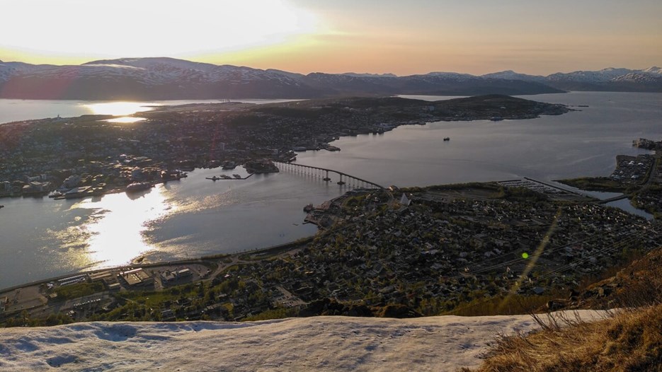 Vy över Tromsö 