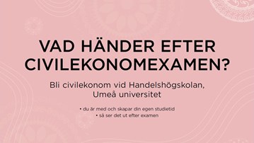 Vad händer efter civilekonomexamen?